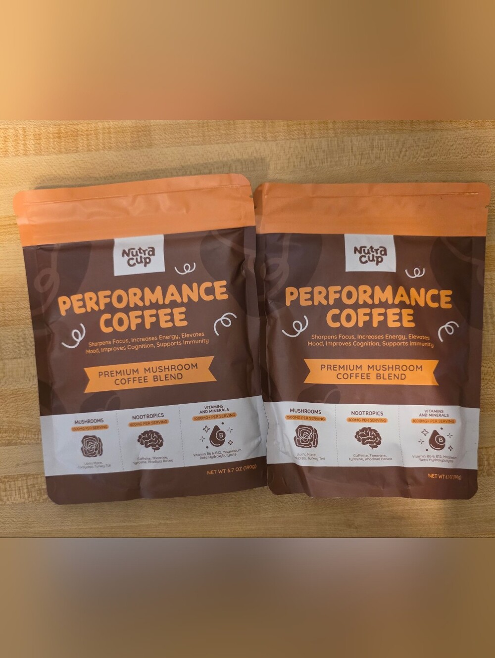 NutraCup Performance Coffee - Premium Mushroom Coffee Blend -bundle